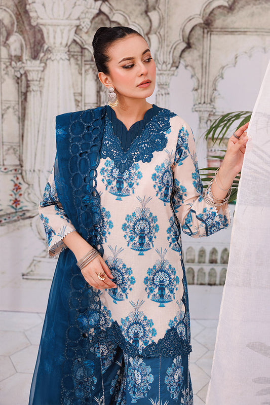 Ellena - 3-PC Unstitched Digital Printed Lawn Suit