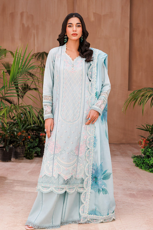 Ellena - 3-PC Unstitched Embroidered Chikankari Lawn Suit