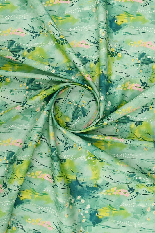 Picture of 1-PC Unstitched Printed Cambric Kurti - Available at Raja Sahib