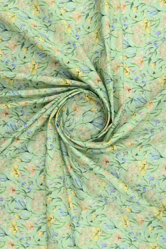Picture of 1-PC Unstitched Printed Cambric Kurti - Available at Raja Sahib