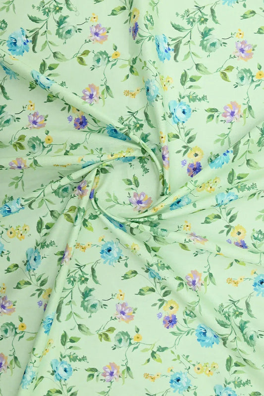Ellena - 1-PC Unstitched Printed Cambric Kurti