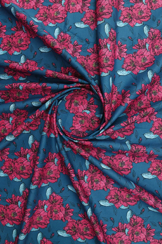 Ellena - 1-PC Unstitched Printed Cambric Kurti