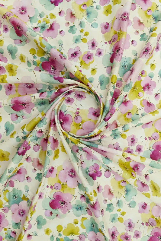 Picture of 1-PC Unstitched Printed Cambric Kurti - Available at Raja Sahib