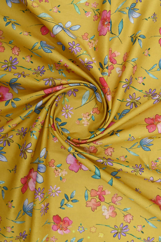 Picture of 1-PC Unstitched Printed Cambric Kurti - Available at Raja Sahib