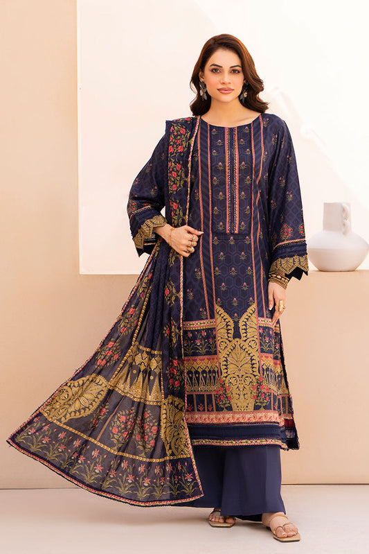 Ellena - 3-PC Unstitched Printed Lawn Suit