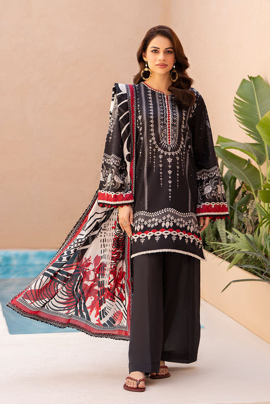 Ellena - 3-PC Unstitched Printed Lawn Suit