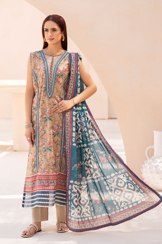 Ellena - 3-PC Unstitched Printed Lawn Suit