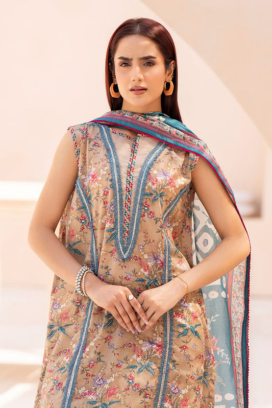 Ellena - 3-PC Unstitched Printed Lawn Suit