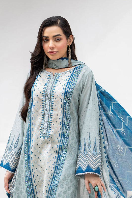 Ellena - 3-PC Unstitched Printed Lawn Suit