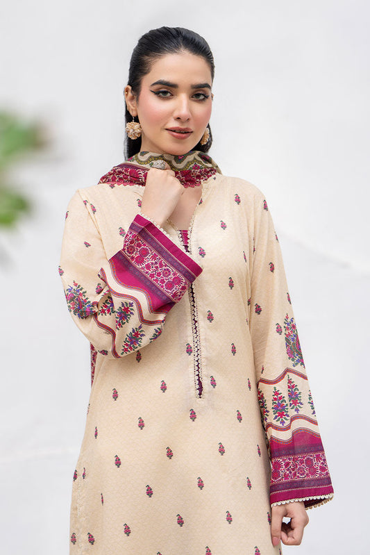 Ellena - 3-PC Unstitched Printed Lawn Suit