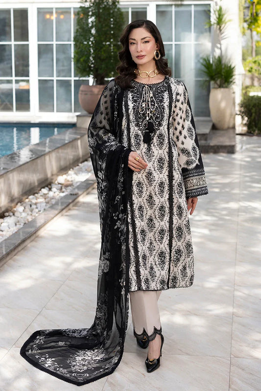 Ellena - 3-PC Unstitched Embroidered Lawn Suit