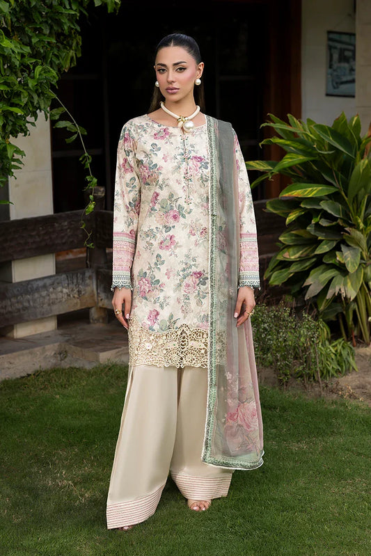 Ellena - 3-PC Unstitched Embroidered Lawn Suit