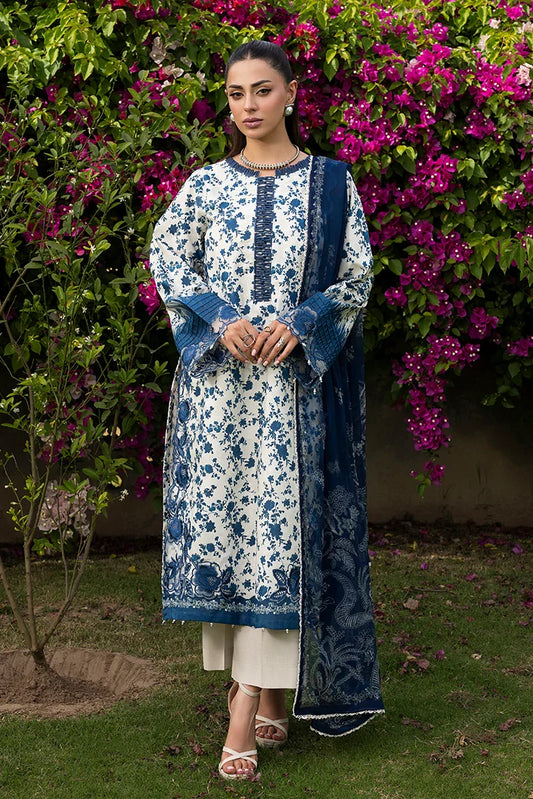 Ellena - 3-PC Unstitched Embroidered Lawn Suit