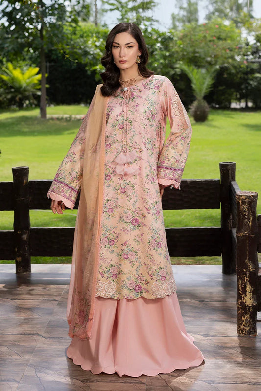 Ellena - 3-PC Unstitched Embroidered Lawn Suit