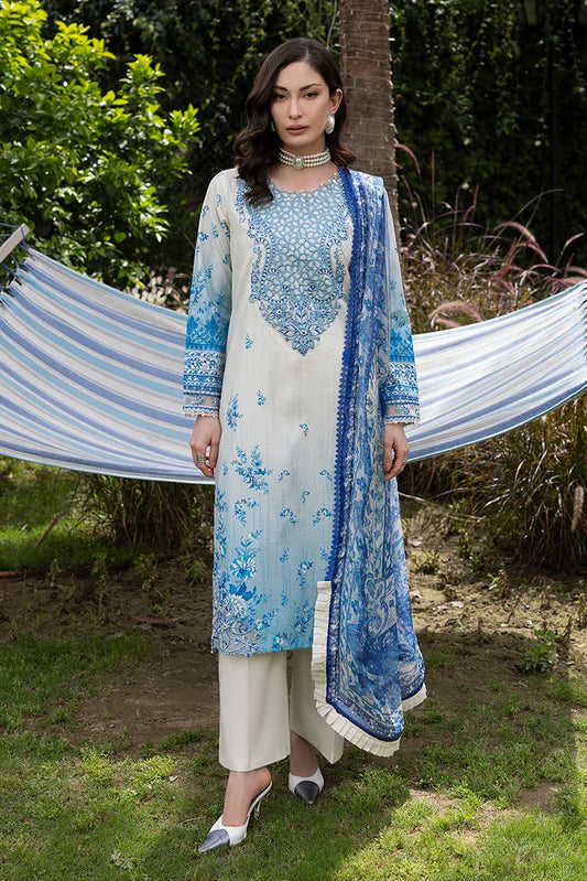 Ellena - 3-PC Unstitched Embroidered Lawn Suit