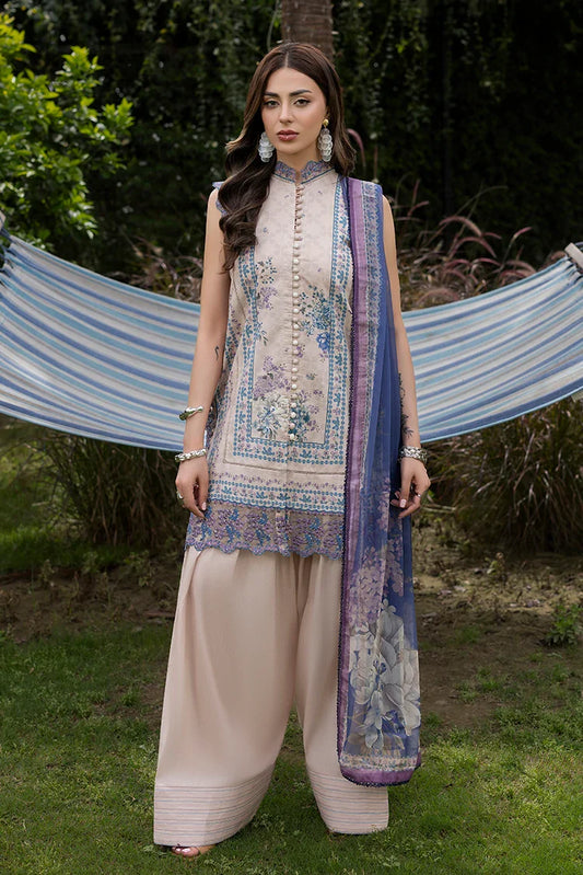 Ellena - 3-PC Unstitched Embroidered Lawn Suit