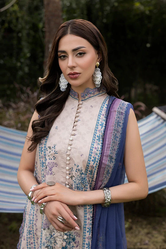 Ellena - 3-PC Unstitched Embroidered Lawn Suit