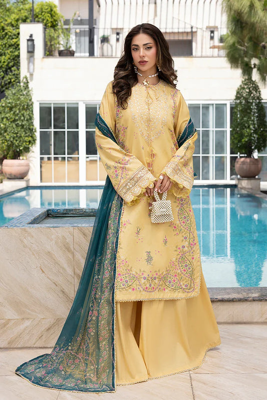 Ellena - 3-PC Unstitched Embroidered Lawn Suit