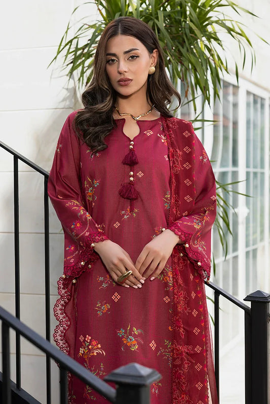 Ellena - 3-PC Unstitched Embroidered Lawn Suit