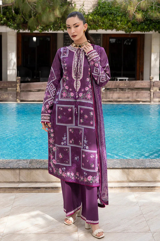 Ellena - 3-PC Unstitched Embroidered Lawn Suit
