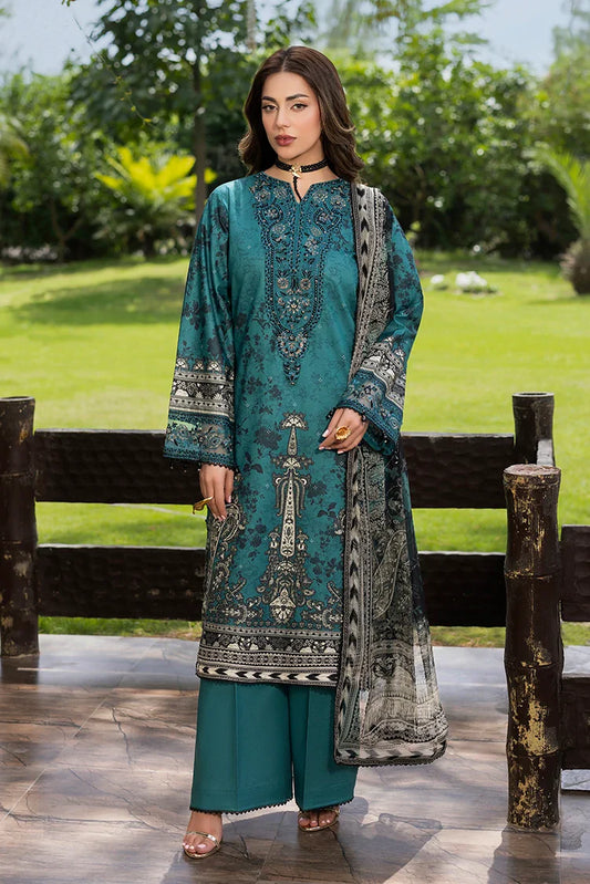 Ellena - 3-PC Unstitched Embroidered Lawn Suit