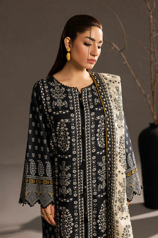 Ellena - 3-PC Unstitched Printed Lawn Suit