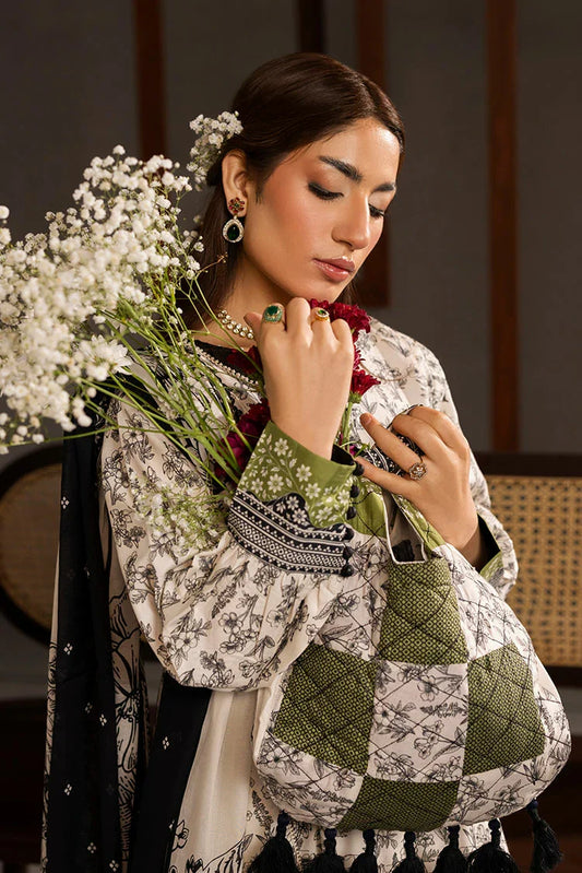 Ellena - 3-PC Unstitched Printed Lawn Suit