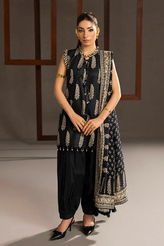 Ellena - 3-PC Unstitched Printed Lawn Suit