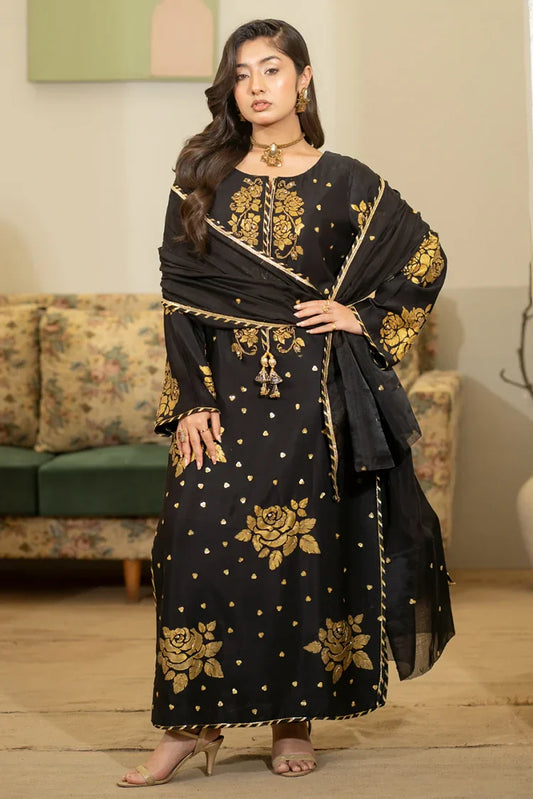 Picture of <!--bl-->Emeralds - Eid Edit Pret - Black Rose - Available at Raja Sahib