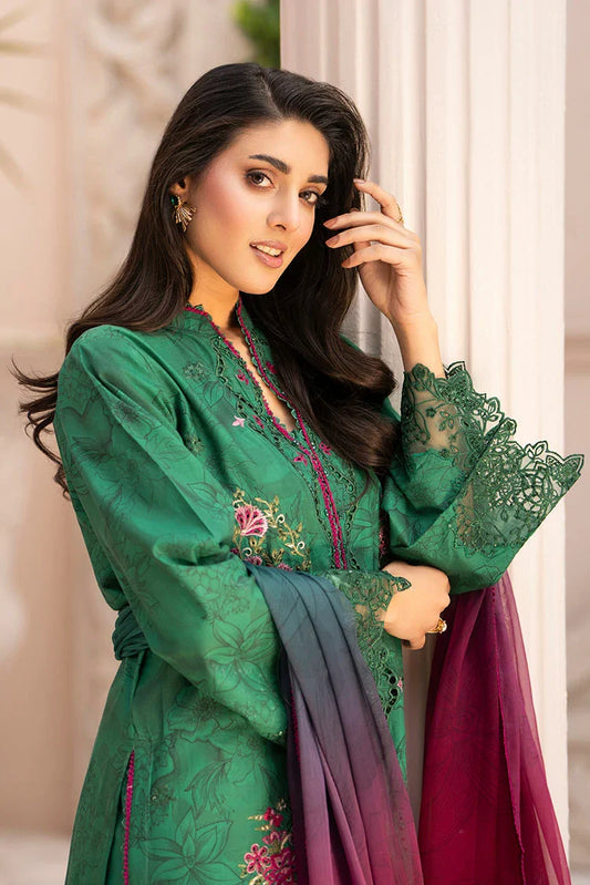 Ellena - 3-PC Stitched Embroidered Suit