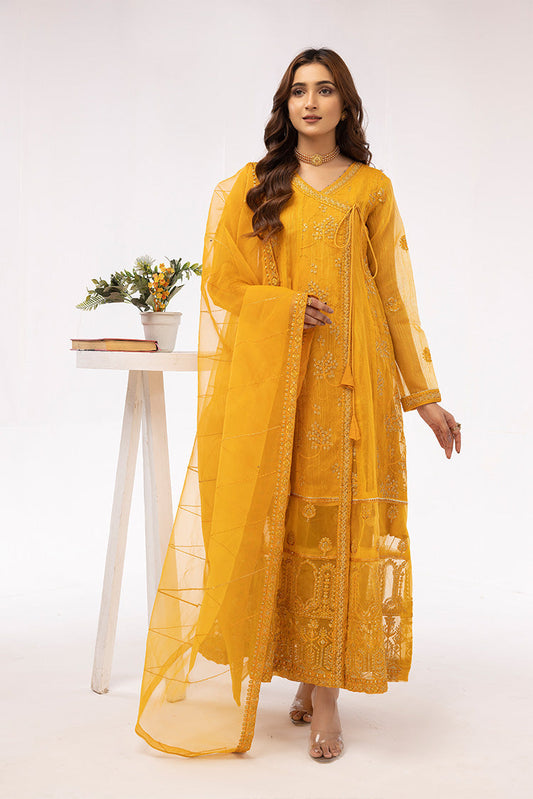 Ellena - 3-PC Stitched Embroidered Suit