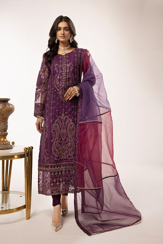 Ellena - 3-PC Stitched Fancy Embroidered Organza Suit