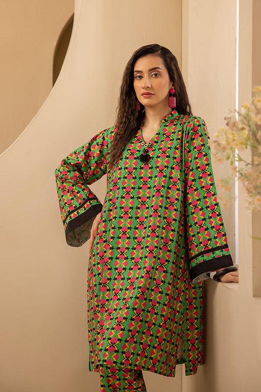 Ellena - 2-PC Stitched Printed Marina Suit