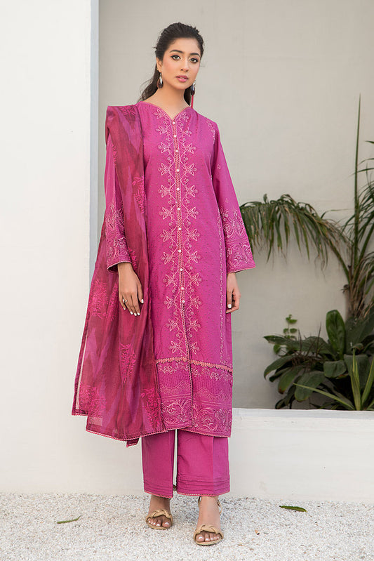 Ellena - 3-PC Stitched Embroidered Suit