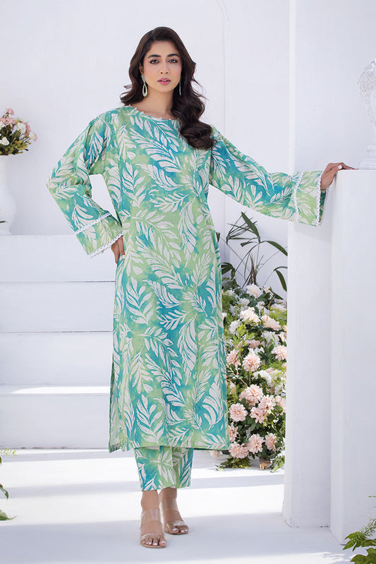 Ellena - 2-PC Stitched Printed Lawn Suit