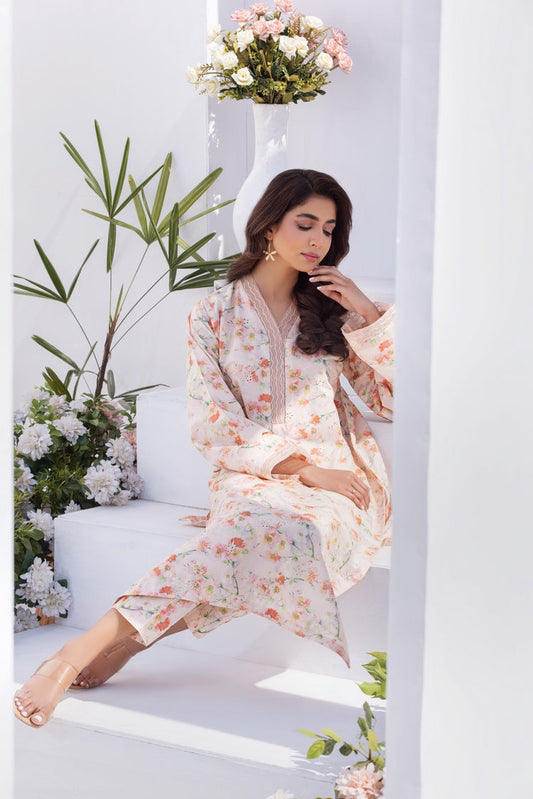 Picture of 2-PC Stitched Printed Lawn Suit - Available at Raja Sahib