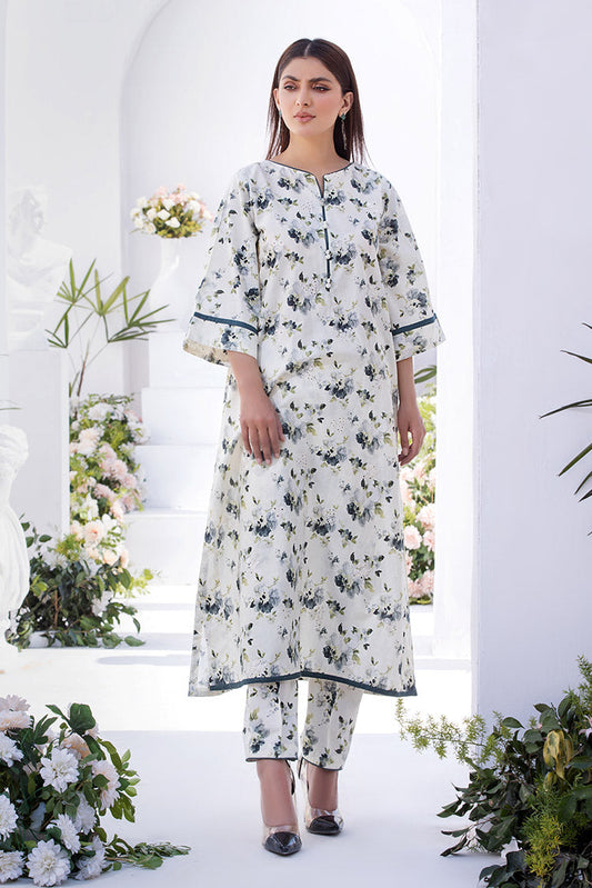 Ellena - 2-PC Stitched Printed Lawn Suit