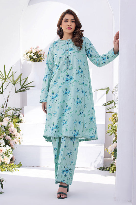 Ellena - 2-PC Stitched Printed Lawn Suit