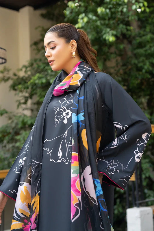 Picture of 3-PC Stitched Printed Suit - Available at Raja Sahib