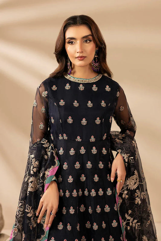 3-PC Stitched Embroidered Suit
