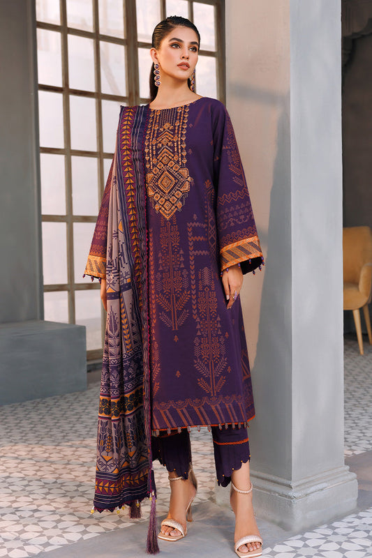 Ellena - 3-PC Unstitched Jacquard Suit