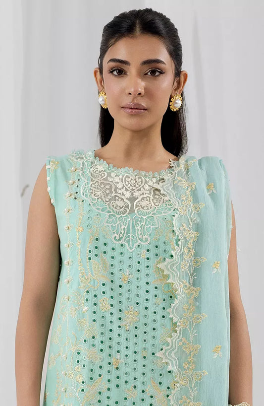 Fiona - 3 Piece Embroidered Lawn - Nevida