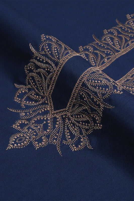 Fabrich - Men's Unstitch Embroidered Kameez Shalwar - Navy