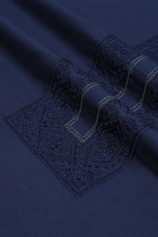 Fabrich - Men's Unstitch Embroidered Kameez Shalwar - Navy