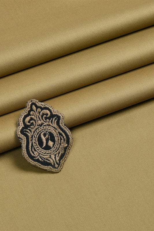 Fabrich - Men's Unstitch Soft Cotton Kameez Shalwar - Mustard