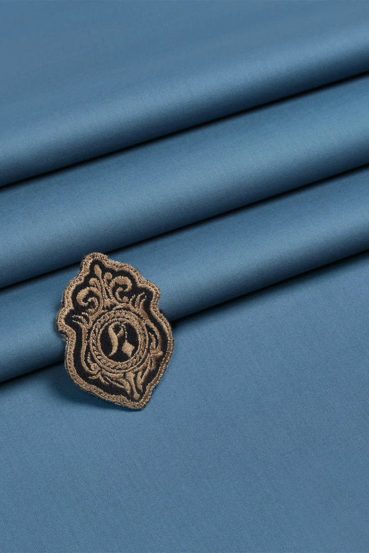 Fabrich - Men's Unstitch Soft Cotton Kameez Shalwar - Turkish Blue