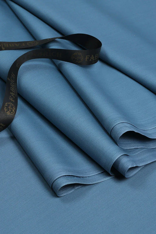 Fabrich - Men's Unstitch Soft Cotton Kameez Shalwar - Turkish Blue