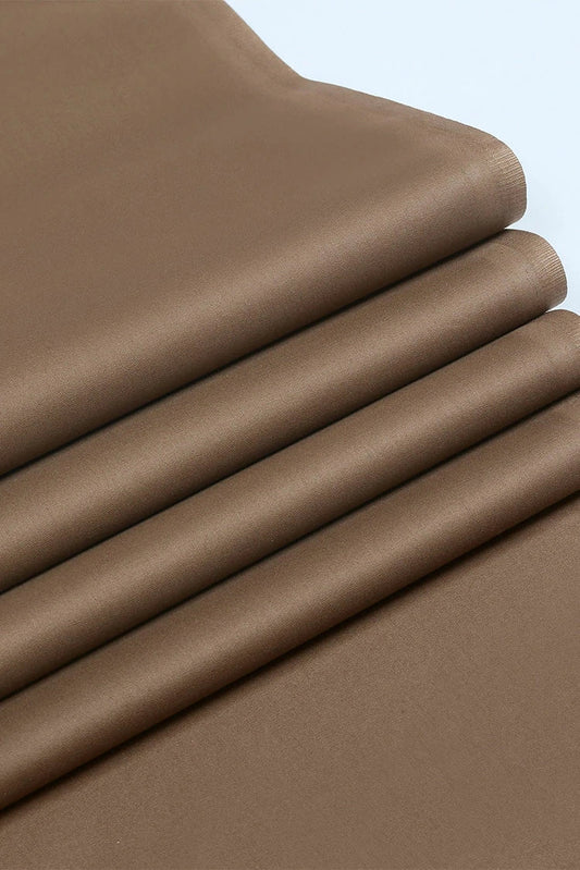 Fabrich - Men's Unstitch Soft Cotton Kameez Shalwar - Caramel