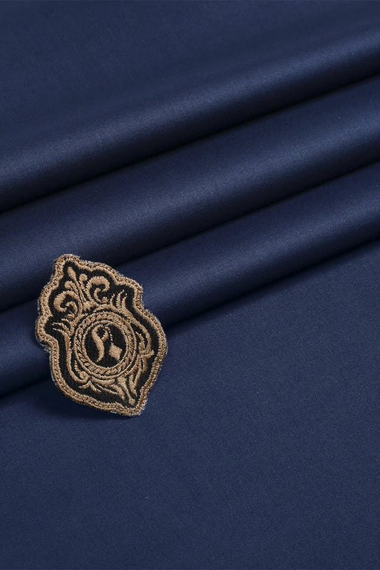 Fabrich - Men's Unstitch Soft Cotton Kameez Shalwar - Navy