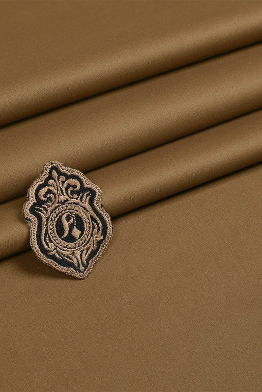 Fabrich - Men's Unstitch Soft Cotton Kameez Shalwar - Copper